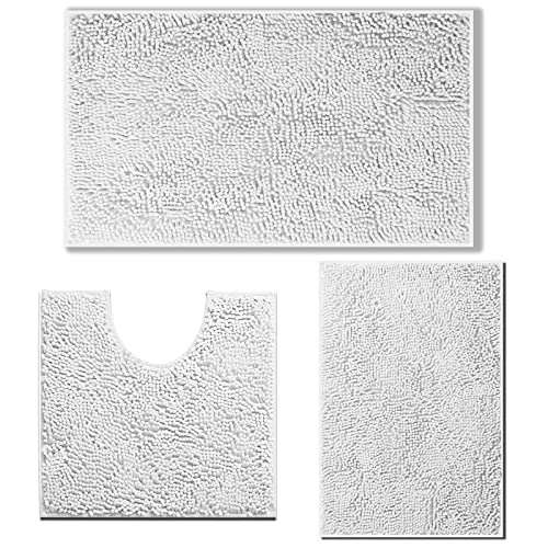 RUN HELIX Badezimmerteppich Set 3 Stück, Badematten-Set für das...