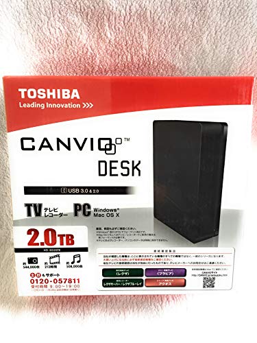 Amazon | 東芝 USB3.0外付け HDD (2.0TB) HD-ED20TK | 東芝