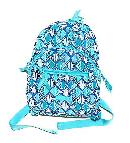 Vera Bradley Essential Compact Backpack Go Fish Blue