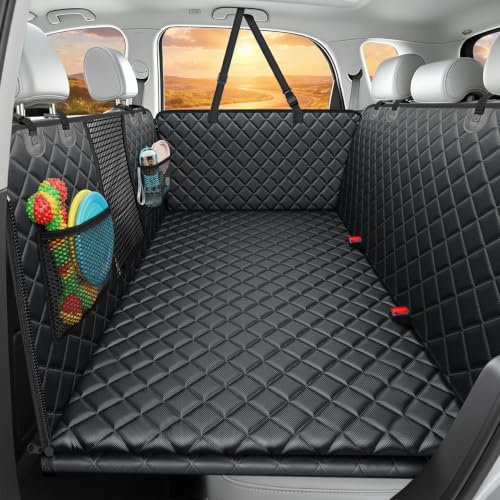 URPOWER Back Seat Extender for Dogs, Large Hard Bottom Dog Car Seat Cover