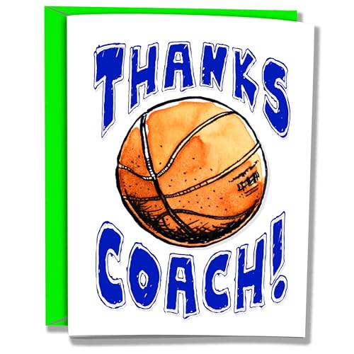 Play Strong 1-Pack High School Basketball Thanks Coach You're Awesome