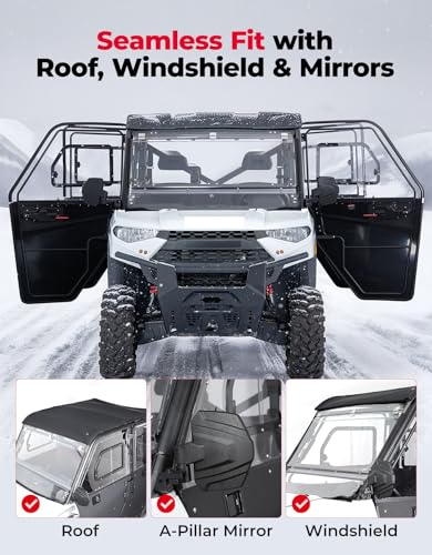 KEMIMOTO 3-in-1 UTV Hard Doors
