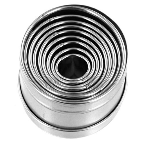 Set 9 Taglierine Per Piccoli Dolci Ateco – Formine In Acciaio Inox Per Petit Fours – Forme Classiche: Cuore, Ovale, Quadrato E Altre - 2