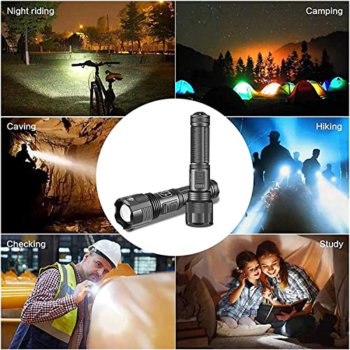 Lampe de poche LED rechargeable et étanche avec 5 modes d'éclairage - 8