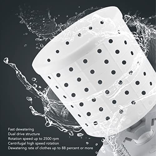 Mini Tragbarer Hand-Dörrautomat mit Hoher Kapazität und Kordelzug für Reisen Im Schlafsaal (WHITE) – Bild 3