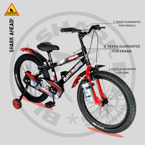 Image of BLACK SHARK Aqua Bikes for Kids Bike Brake | Bicycle for Boys & Girls | Frame | 90% Pre-Assembled |