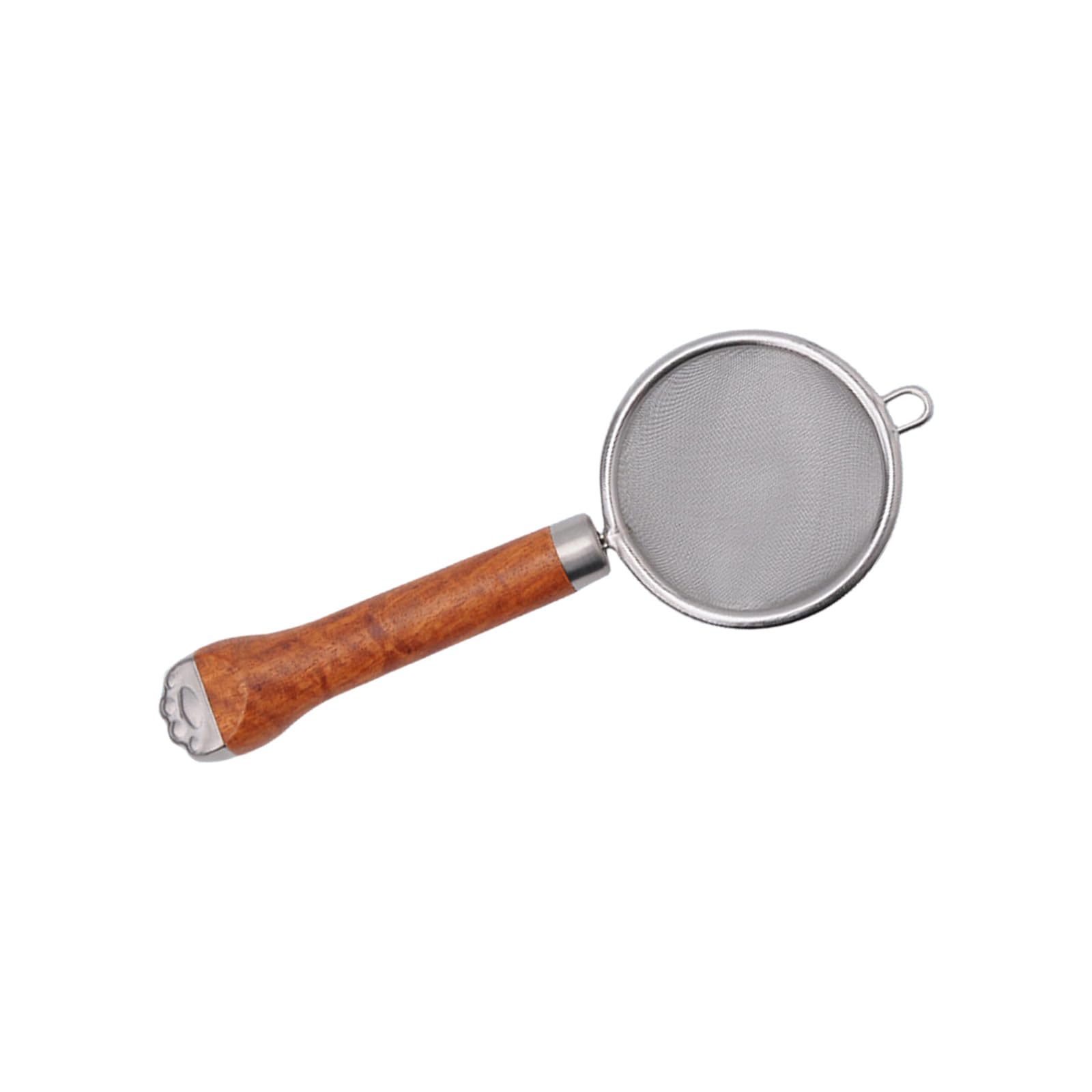 Tsophreniq Clumps Resistant Cats Paws Nonrust Steel Sifter Ergonomic Handle Design for Baking Preparation Cats Paws Flour Sifter