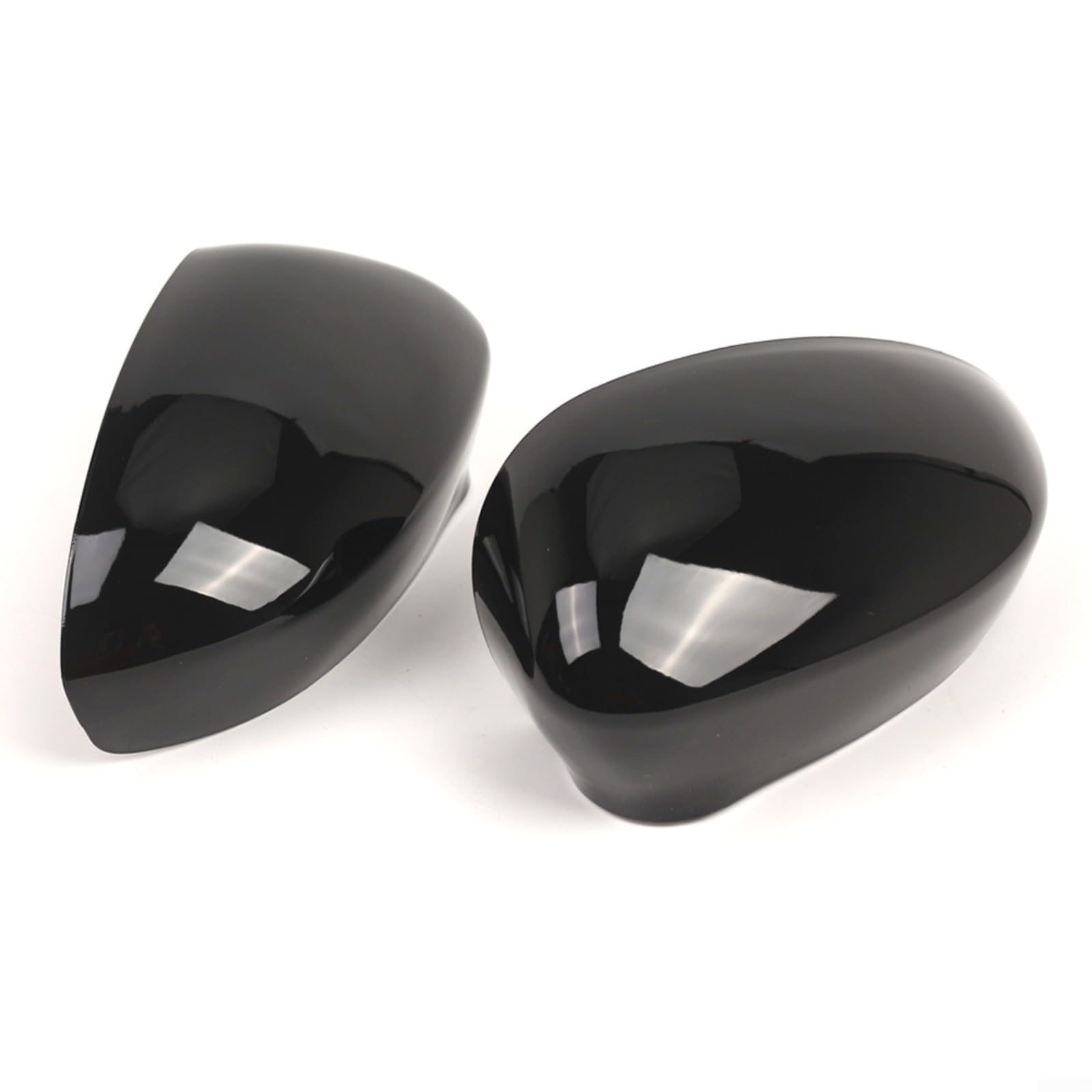 2 pezzi Cassa Specchio Nero Lucido ABS Per Fiat 500 500C 2007 – 2023 Grande Punto 2005 – 2018 per EVO AB 10/2009 Copertura Specchietto Esterno Ricambio Robusto Resistente Resistente all'usura Facile