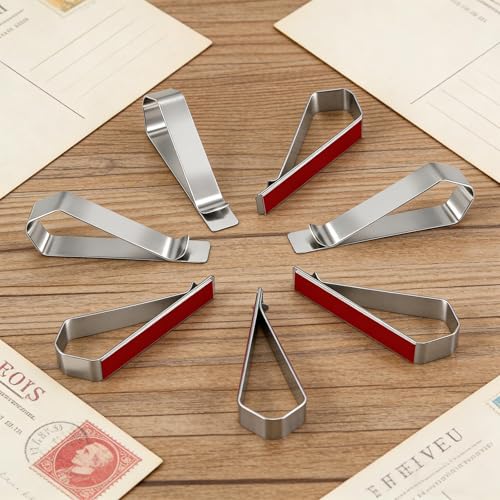 Image of HINGTAI 6Pcs Car Sun Visor Photo Frames, Strong Hold Visor Clips for Cars DIY Sunshade Photo Frame Clip, Not Easy to Damage Stainless Steel Accessory for Car, Home & Office