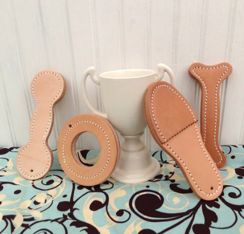 Auburn Leathercraft Leather Dog Toy Shoe #TOP1