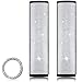 2 Pièces Ensemble de Housses de Ceinture de Sécurité Bling pour Voiture, Ceinture de Sécurité en Strass Cristal Épaulettes en Cuir Bling Autocollant d'Anneau de Bouton de Démarrage