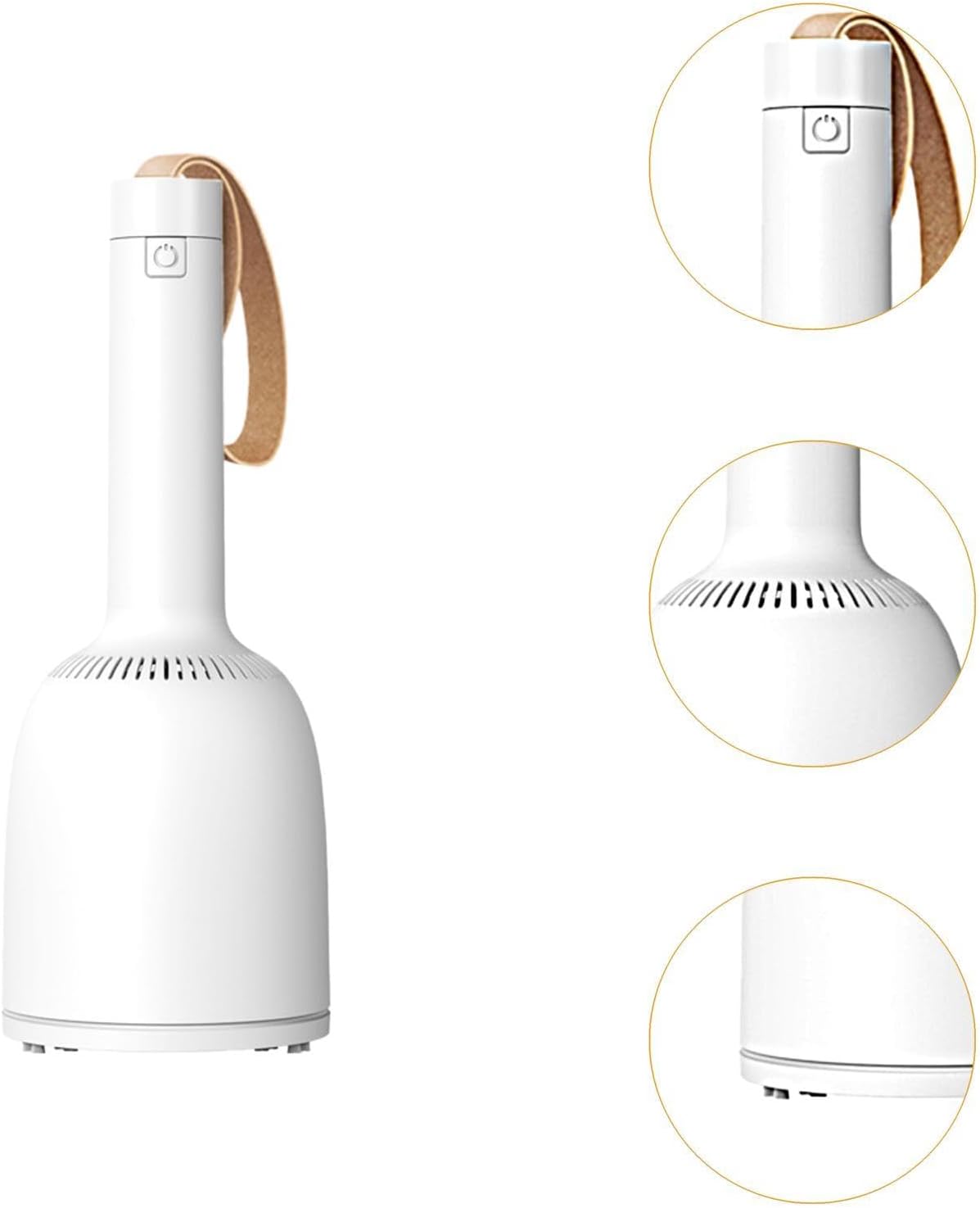 predolo Desktop Vacuum Cleaner Mini Vacuum Cleaner Elegant Table Dust Cleaner Handheld Vacuum Cleaner for Small Areas Sofa Piano Gift, White