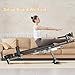 Alternative Inversion Traction Table, Fitness Full Body Traction Bed, Massage Cervical Traction Table for Lumber Stretching, Back Decompression Bench Machine for Home (Black, Heighten)