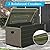 Domi 260 Gallon Resin Deck Box, Waterproof & UV-Resistant Outdoor Large Storage Box Lockable Storage Bin for Patio Cushions Pool Supplies Garden Tools and Delivery Storage