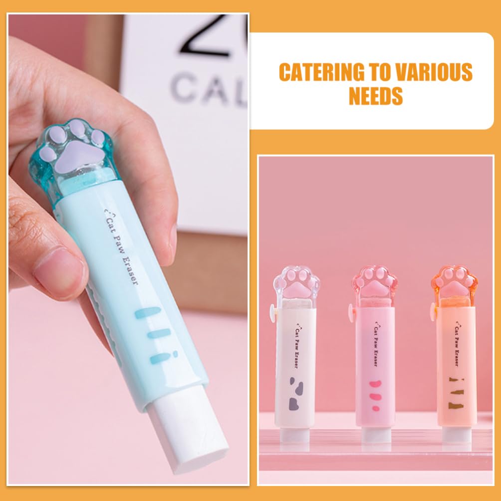 VILLCASE 8 Gomme Da Cancellare Push-pull Colori Vivaci Gomme Estetiche Per Ragazze Ragazzi E Ragazze Gomme Da Cancellare