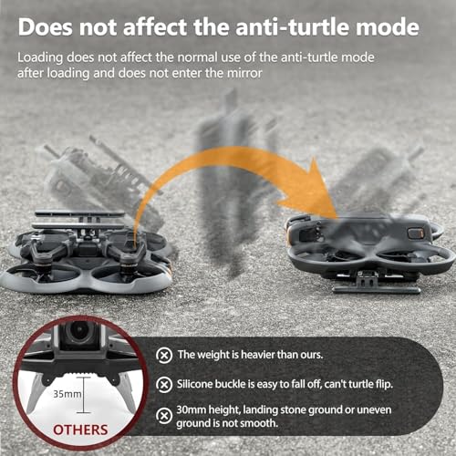 Train d'atterrissage pour drone Avata 2 avec pieds extensibles et pliables - 5