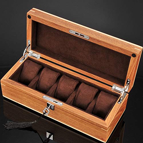 Yjdr 10-Slot Rosewood Watch Box Caja de almacenamiento Cochera Zebra Chapa Joyería China Joyería China Diseño Retro Multifunción Almacenamiento Multifunción Hardware grueso Adecuado for la colección d Cover