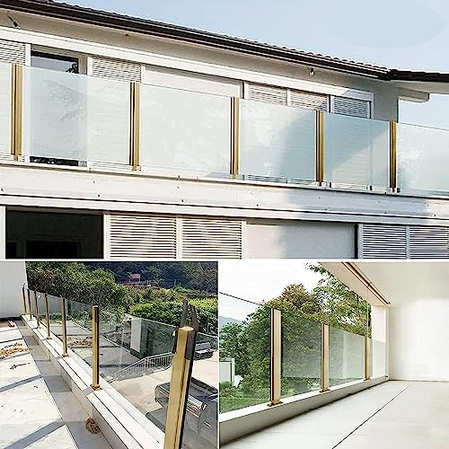 Poteau de garde-corps en verre Sapphire 150cm d'extrémité pour balustrade de terrasse