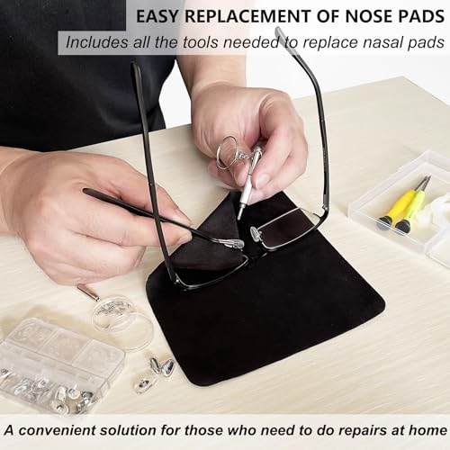 Gotoba FU-MCM5-ALXD Eyeglass Nose Pads, Gotoba 22 Pairs Screw-In Eyeglasses Nose Pads thumb #1