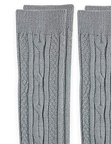 Jefferies Socks Girls School Uniform Cable Knit Knee High Socks 2 Pair Pack3