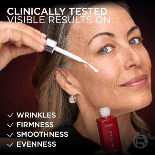 L'Oreal Paris Revitalift Triple Power Face Serum with Tri-Peptides, Hyaluronic Acid and Vitamin C, Anti Aging, Anti Wrinkle Serum to Firm and Brighten, 1 FL oz, + Sample - image 3