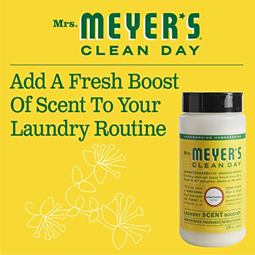Mrs. Meyer's Laundry Booster, Pair With Liquid Laundry Detergent Or Detergent Pods, Honeysuckle, 18 Oz #TOP4