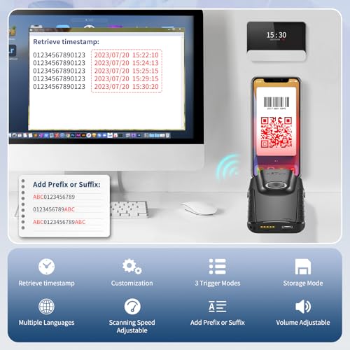 Netum E800 Bluetooth 2D Barcode Scanner thumb #5