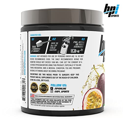 Bpi Sports Best Bcaa - The Building Blocks Of Protein And Muscle - Supports Metabolism - Omega 6 - Passion Fruit, 30 Servings, 300 G #TOP4