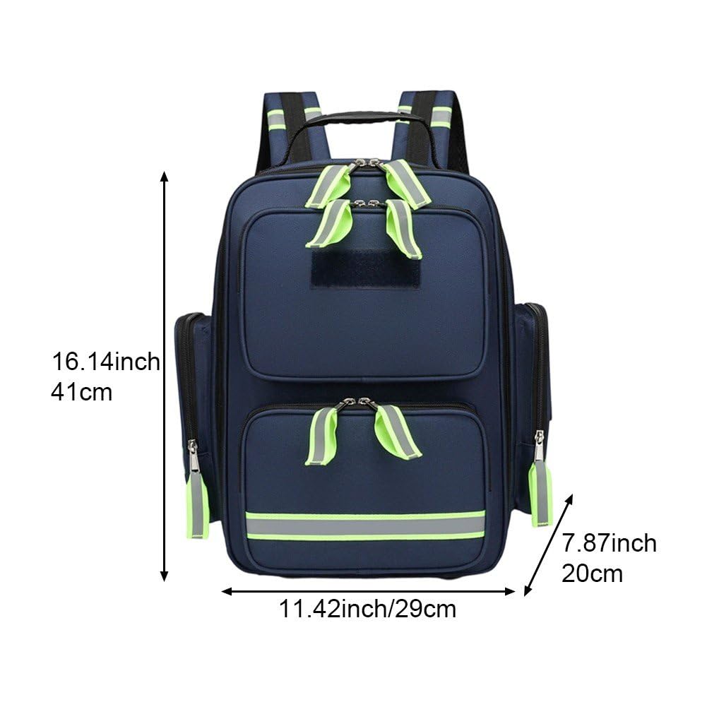 Mochila De Primeros Auxilios: Bolsa Médica De Emergencia con Múltiples Bolsillos para Acampar, Viajes, Viajes De Negocios, Medicina Deportiva Y Traumatología.