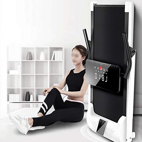 Image of Folding Household Gym Treadmill Running Machine with LED Display Safe Bar Motorized Treadmill Portable Electric Treadmill