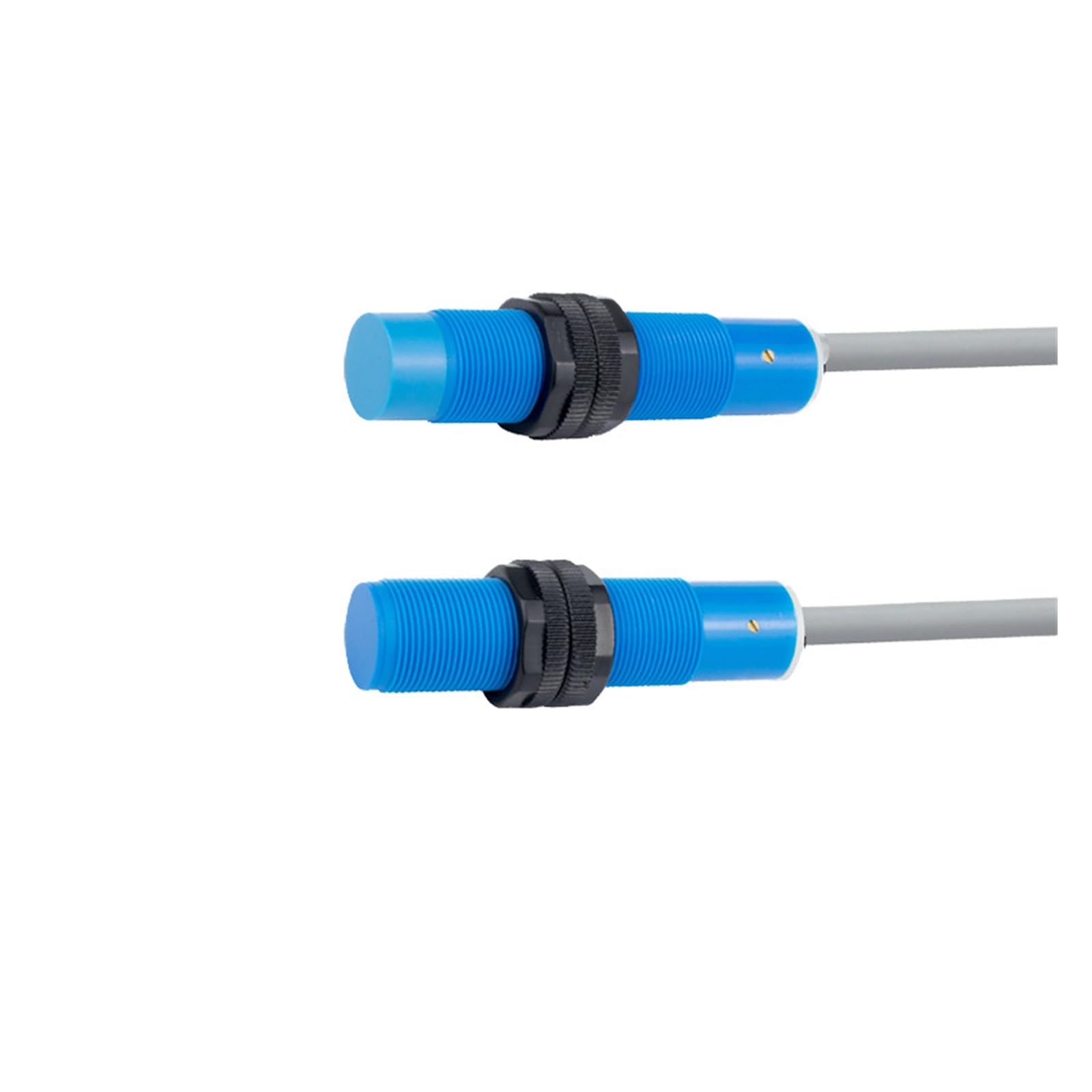 TYBOPHQJ DC 3-Wire NPN/PNP Output M18 Thread Plastic capacitive Proximity Switch Sensor(M18-flush- Pnp No-8mm)