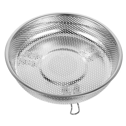 SECFOU Cesto Scolapasta Regolabile Inossidabile Vaporiera Multifunzionale Per Frutta e Verdura Con Manico Ergonomico Drenaggio Efficiente e Design Stabile Per Cucina