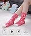 SDBING Fuzzy Socks for Women Soft Fluffy Home Sleeping Socks Cozy Warm Slipper Socks 6 or 5 Pairs (5 Pairs Pink Hearts)