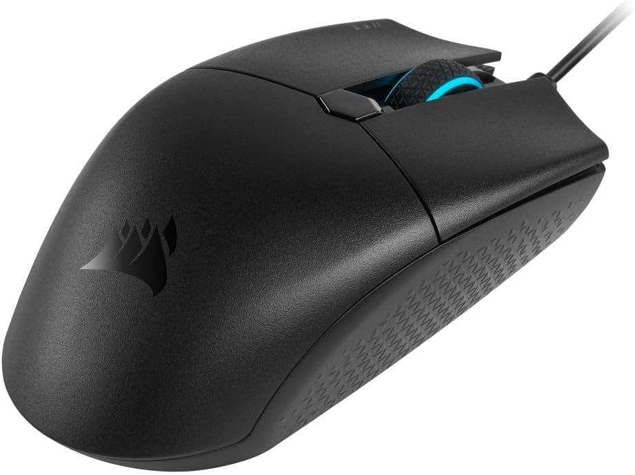 Image of Corsair KATAR PRO Ultra-Light Gaming Mouse - FPS /MOBA Mouse, Symmetric Shape, 12,400 DPI Optical Sensor, 6 Programmable Buttons, RGB Backlighting, for Claw and Fingertip Grips - Black (Renewed)