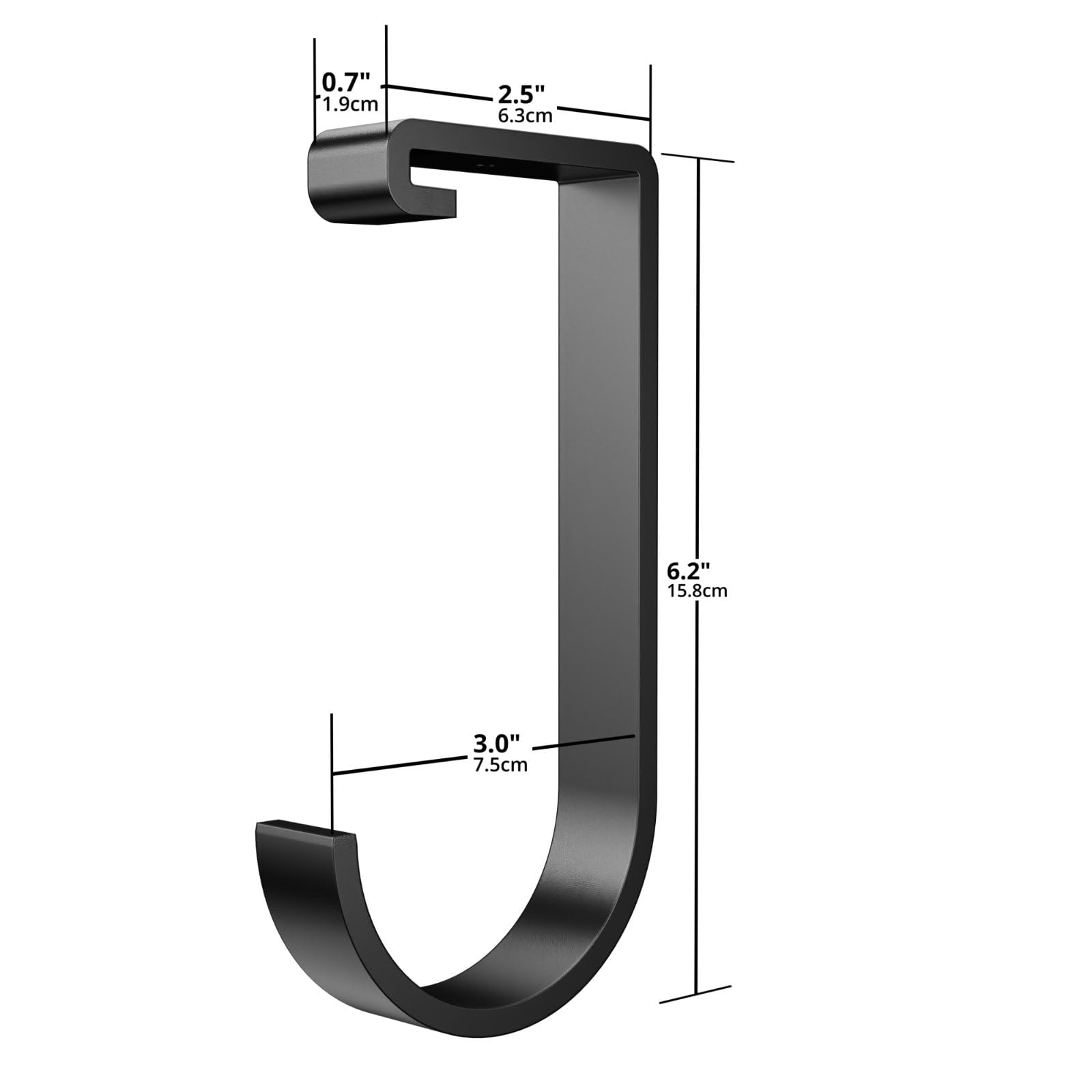 SunsGrove Heavy-Duty 4-Pack Overhead Garage Ceiling Storage Hooks, Add-On Storage Flat Hook Accessory for Hanging Bikes and More, Supports Up to 53lbs