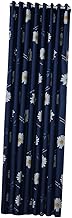 BESPORTBLE 1 Peça Cortinas Blackout Impressas Com Decoração De Girassol Cortinas Impressas Para Decoração De Casa Cortina Decorativa De Girassol Impressa Cortina Lavável Cortina Azul Marinho