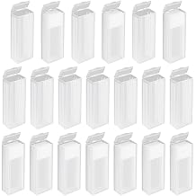 for Science Specimens for 20 Pcs Microscope Slide Storage Box Plastic Rectangle Blood Slide Holder for 5 Slides with Lid