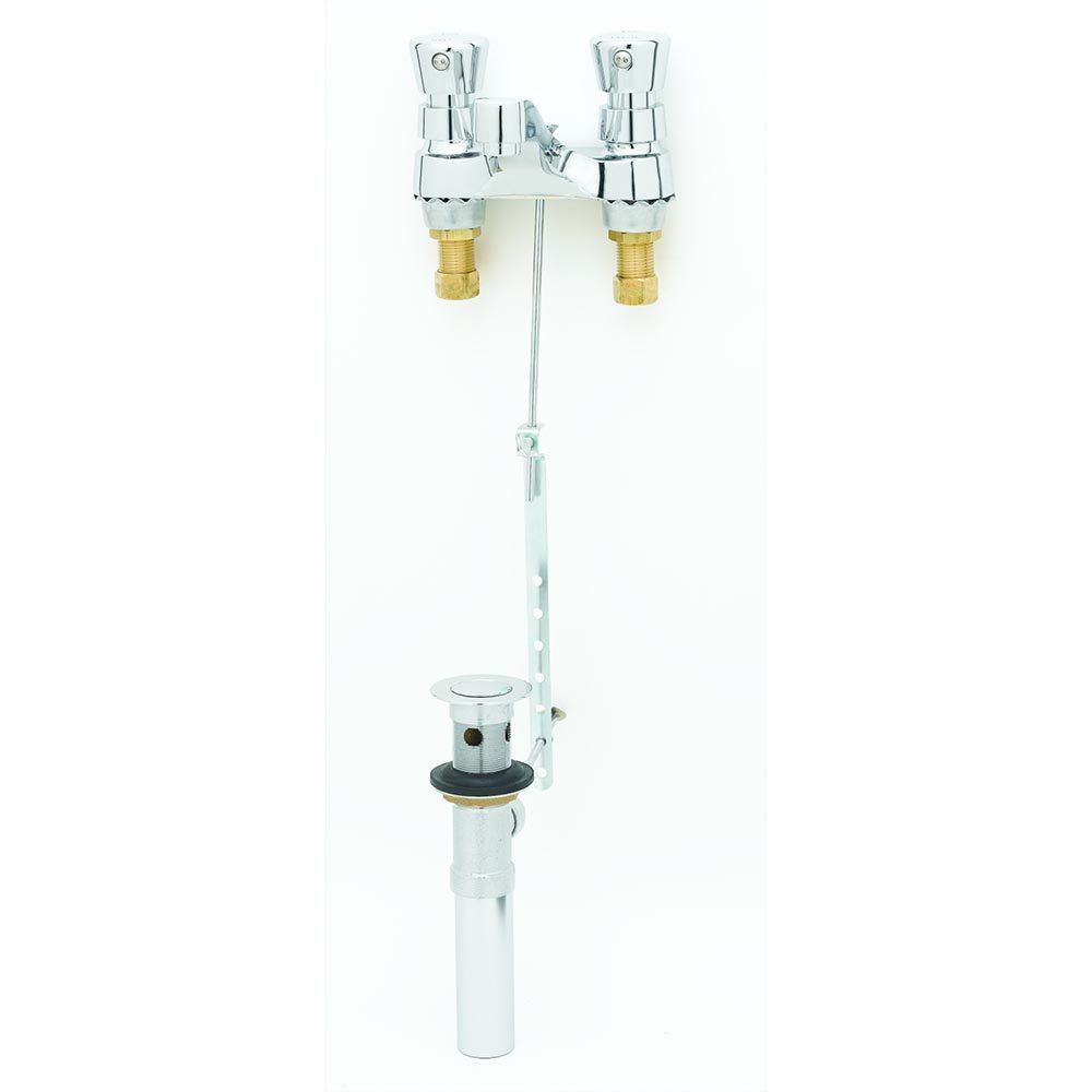 Aérateur T&S B-0830 en laiton de 4 pouces avec bouton poussoir