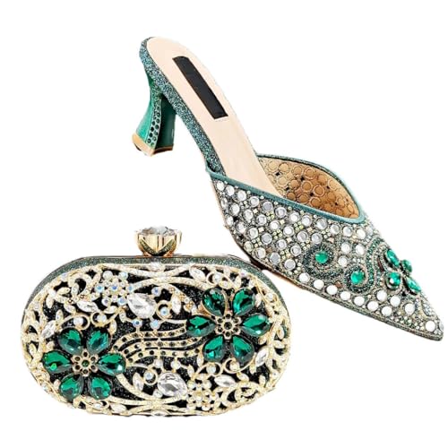 Chaussures strass et sac assorti pour rayonner lors de vos fêtes