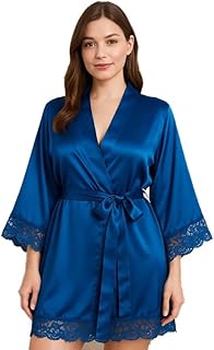 ثوب نوم قصير من الساتان الاحمر للنساء ناعم وانيق 70651107 مقاس واحد