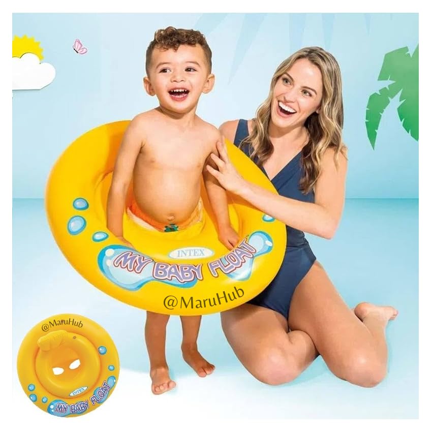 Image of 67cm My Baby Float with Seat and Backrest | Plastic Floatie for 1-2 Year Old Kids | Water Float for Babies Pack of 1
