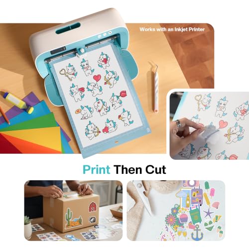 Image of Likcut S41 Vinyl Cutter Machine, Printable Sticker Maker Bundle with Case
