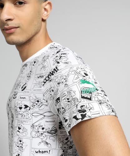 Image of Puma Men's Printed Slim Fit T Shirt