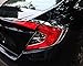 Rqing For Honda Civic 10th 2016 2017 2018 2019 Chrome Rear Tail Light Lamp Cover Trims
