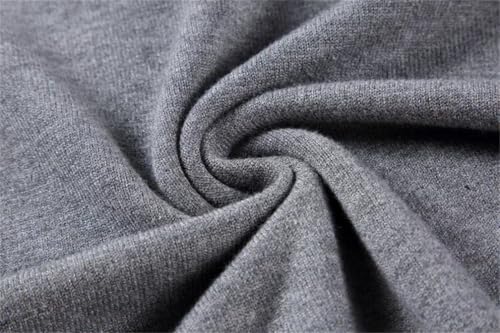 Mens High Collar Knitted Sweater Slim Fit Long Sleeve Pullover Solid Color Thick Warm Pullover3