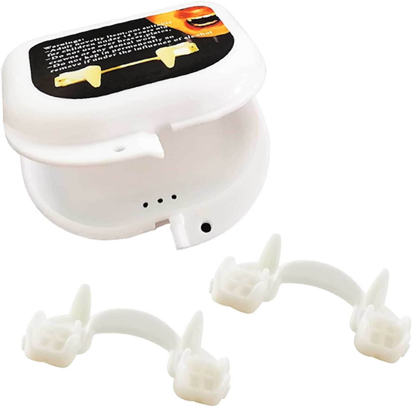 REIWIDE Retractable Vampire Zombie Fangs 2 Pack Adults