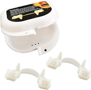 Halloween Retractable Vampire Zombie Teeth: 2 Pack Adults Vampire Fangs Reusable Fake Teeth Braces - Horrifying Dentures for Cosplay Carnival