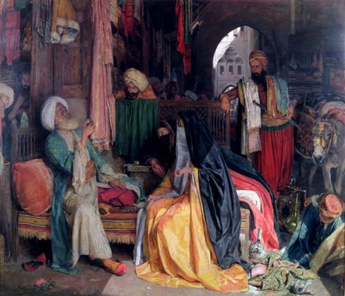 Tableau Jean Frederick Lewis impression sur toile de la pièce douteuse en 60x90cm