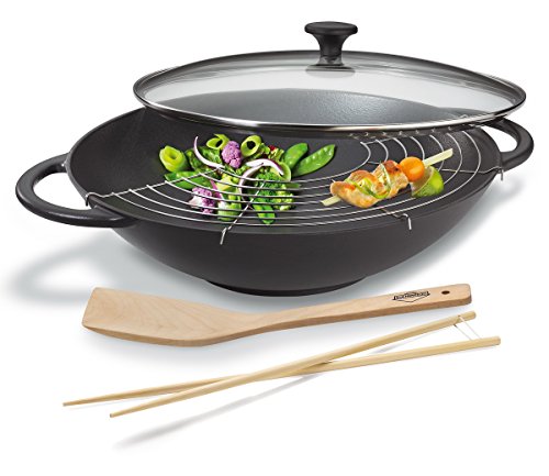 Küchenprofi 0415001037 - Set Wok, colore: Nero