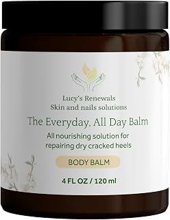 The Everyday, All Day Balm – Intense Moisturizer for Cracked Heels, Dry Skin & Body Care | Natural Shea Butter, Tea Tree & Coconut Oil | Paraben-Free (4 FL OZ)